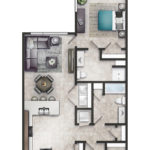 Laurel Creek two-bedroom floorplan