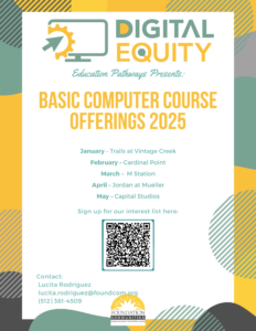 Basic Computer Course Offerings 2025 with link to waitlist